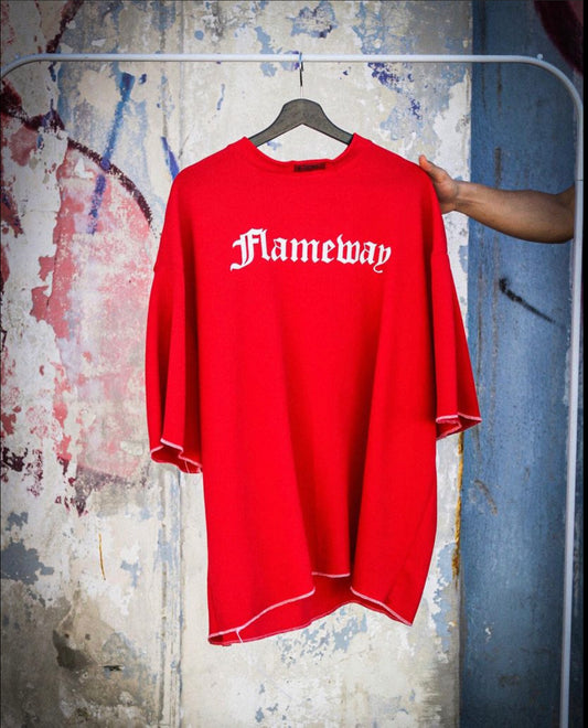 Cut and sew flame t